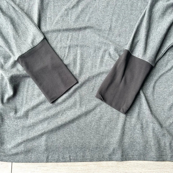 KOKOMARINA BY ANTOINE COELENBIER GREY BLACK  DRAPED JERSEY SWEATER LAGENLOOK - Picture 15 of 15